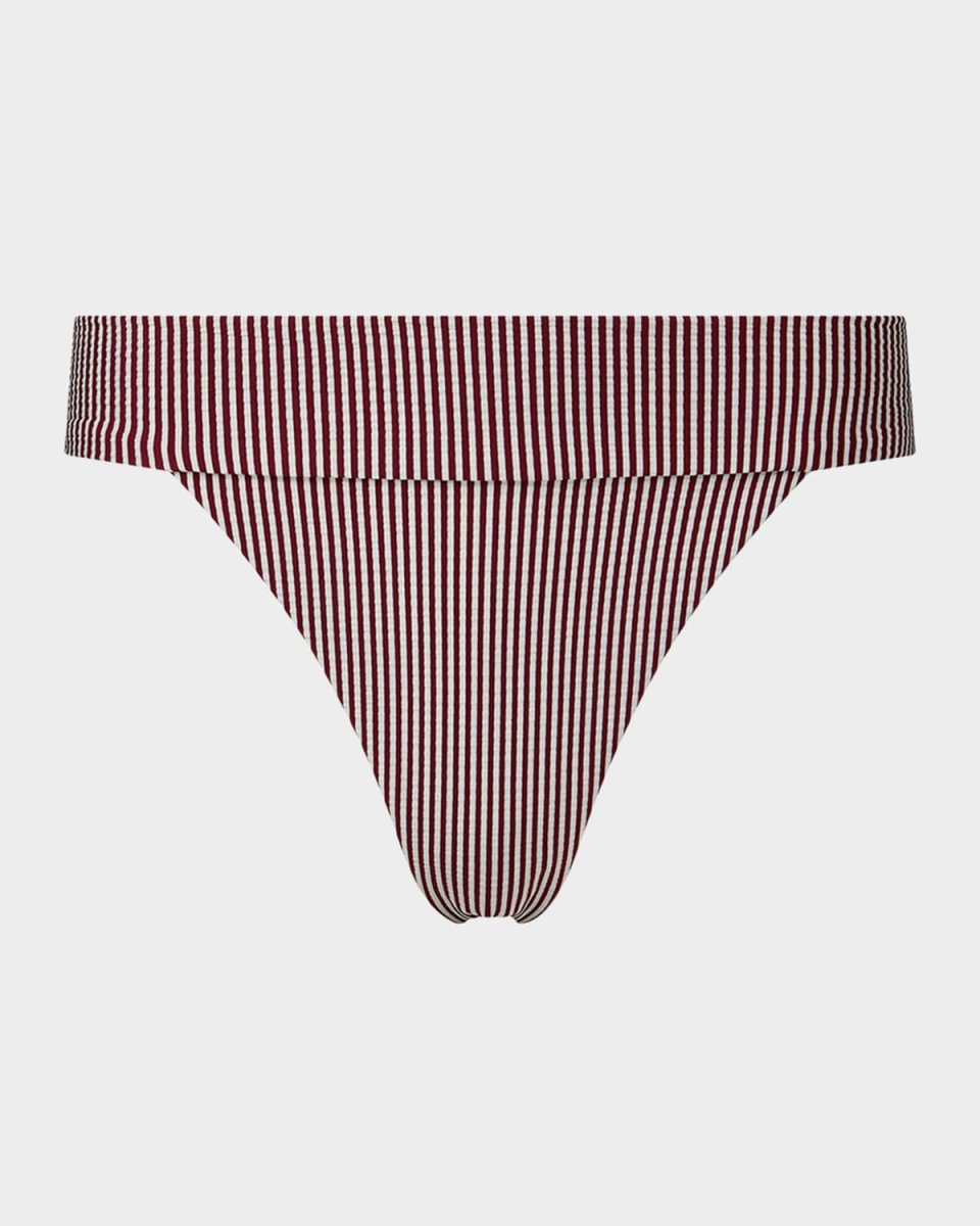 Seersucker Stripe Karina Bikini Bottoms